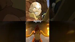 Aang vs Korra (no Avatar state)