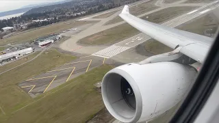 Hawaiian Airlines Airbus A330-200 Takeoff from Seattle–Tacoma International Airport