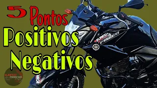 PONTOS  POSITIVOS E NEGATIVOS DA FAZER 250 2012 - minha opinião