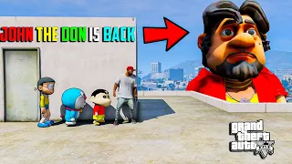 GTA 5 : John The Don Kidnapped SHINCHAN And Doraemon 😱 in Gta5