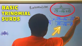 How to Rationalize TRINOMIAL SURDS of TRIPLE RADICAL Denominator