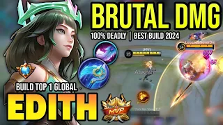 EDITH BEST BUILD 2024 | BUILD TOP 1 GLOBAL EDITH GAMEPLAY | MOBILE LEGENDS✓