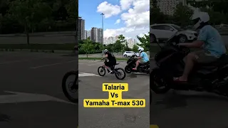 Заезд Talaria TL4000 и Yamaha T-max 550