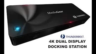 MediaGear ThunderBolt 3 Dual 4K Display Docking Station with TB3 Laptop Power Delivery