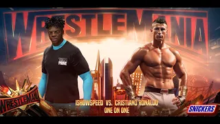 WWE 2K24 - ISHOWSPEED VS CHRISTIANO RONALDO GAMEPLAY PC