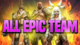 THIS 100% EPIC TEAM DESTORYS FIRE KNIGHT HARD MODE!! (1 & 2)