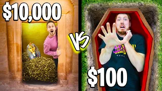 $10,000 VS $100 Underground Coffins!