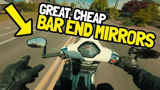 Bar End Mirrors on my Vespa GTS – I Can See Clearly Now