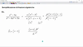Frazioni algebriche  - Esercizi di semplificazione