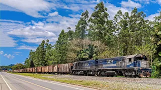 Subida do Trem na Serra do Mar - Tração Distribuída de G22U