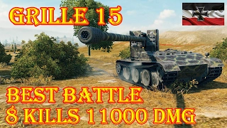 Grille 15  11000 DAMAGE,  8 KILLS  Prokhorovka  World of Tanks