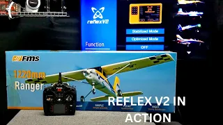 DEMO FMS REFLEX V2 ALL 3 MODES IN ACTION EASY TO UNDERSTAND A-Z 1220mm RANGER PNP TRAINER PLANE