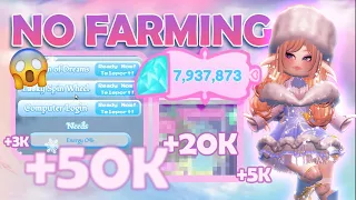 How I Get 7 MILLION Diamonds! *NO FARMING* ❄ Royale High Diamond Grinding Tips & Trick.