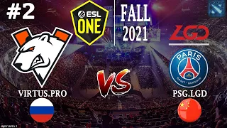 VP vs PSG.LGD #2 (BO3) ESL One Fall