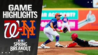 Nationals vs. Mets Spring Breakout Game Highlights (3/15/24) | MLB Highlights