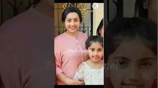 Actress Meena Family Photos 😍 Meena Daughter Nainika Cute Photos 🥰❤️#trending#cutefamily#cutebaby#