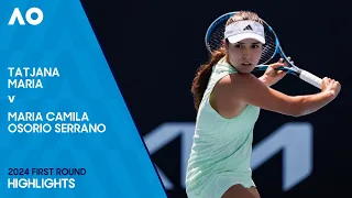 Tatjana Maria v Maria Camila Osorio Serrano Highlights | Australian Open 2024 First Round