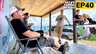 Building A Mountain Cabin EP40 | Prep for T I L E and Electrical Trim-out