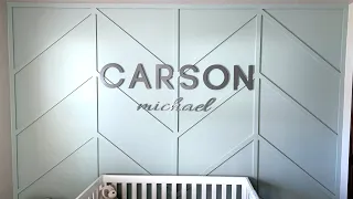 DIY Accent Wall | How To Create A Feature Wall In A Bedroom, Nursery