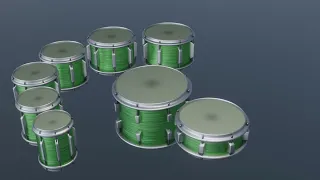 Drums Test - MIDI-driven Animation