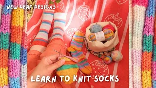 How to Knit Toe Up Socks Tutorial - Beginner