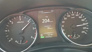 Nissan Qashqai 2016 1.6dCi X-Tronic Top Speed Test