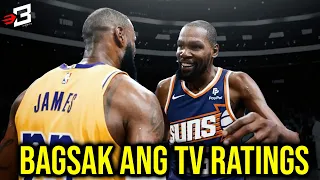 Bagsak Ang Viewership ng NBA ng Malaglag sina Kevin Durant, Lebron at Steph Curry