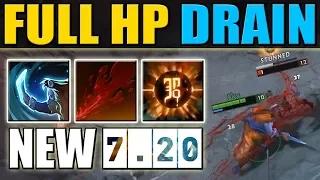 7.20 Rupture combo with Skewer + New HUSKAR SPELL Inner Fire [Full HP Drain] Dota 2 Ability Draft