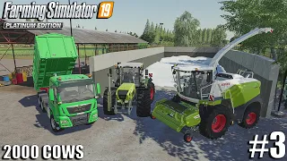 Making Alfalfa Silage | Tending to 2000 Cows Farm | Farming Simulator 19 | #3