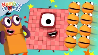 Numberblocks | Number Fun | Numberblobs Counting to one hundred in twos