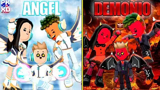 FAMILIA ANGEL vs FAMILIA DEMONIO en PK XD 2022 (FAMILIA PK) 🐸 SIMBA NALA y SANTI