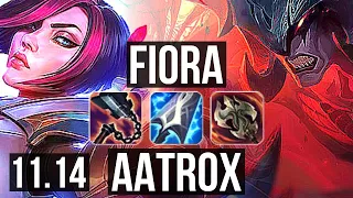 FIORA vs AATROX (TOP) | 13 solo kills, 2.3M mastery, Legendary | BR Diamond | v11.14