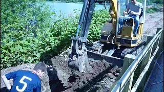 Экскаватор мини гусеничный трактор Excavator mini crawler tractor