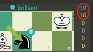 10 BRILLIANT MOVES by 1 Player in a Chess Puzzle