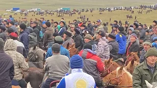 Ордабасы ауданы Кызылсенгир ауылы Канат мырзанын елден бата алу кокпары 18 02 2022 Коктобе Көкпар