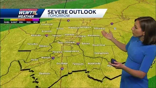 Strong storms possible tomorrow