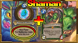 Double Brann SHAMAN! The Most Crazy Combo EVER? Quest Shaman | Scholomance Academy | Hearthstone