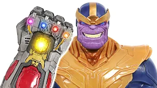 Giant Thanos appeared! Marvel Avengers Hulk, Spider-Man! Electric Gauntlet! Go! | DuDuPopTOY
