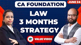 Last 3 Months Strategy CA Foundation Law | CA Foundation Dec 23 | Important Chapters of CA Fond Law