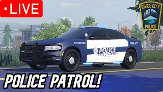 🔴LIVE | POLICE DEPARTMENT PATROL! | HCRP | VC | Roblox ER:LC