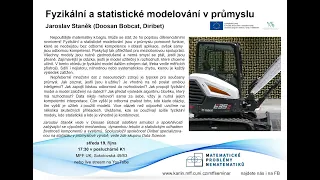 LIVE STREAM | Fyzikální a statistické modelování v průmyslu – J. Staněk [seminář MPN 19. 10. 2022]