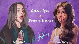 Billie Eilish x Olivia Rodrigo - Ocean Eyes x Drivers License (Aykay Mashup)