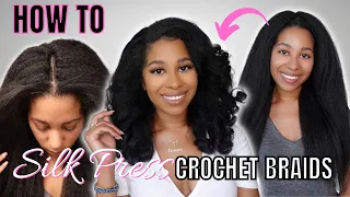 SILK PRESS CROCHET BRAIDS | HOW TO | TOYOTRESS