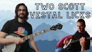 2 KILLER Scott Vestal Licks! // Bluegrass Banjo Lesson