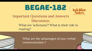 BEGAE 182 Important questions and Answers| English Communication Skills| IGNOU Exam Preparation|