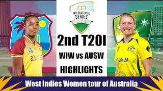 Australia W vs West Indies W 2nd T20I Highlights | AUSW vs WIW 2nd T20I Highlights 2023 - Cricket 22