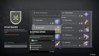 Destiny 2 Season of the Dawning Seraph Star Baker Title Event Challenges List