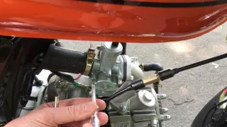 Romet Ogar 202 - Vergaser einstellen 4-Takt Motor / adjust carburetor / nastawiaćgaźnik