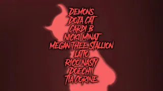 DEMONS - Doja Cat, Cardi B, Nicki Minaj, Rico Nasty, Doechii + More!! (Mashup Visualizer)