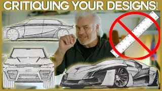 Critiquing YOUR Designs! Committing A Design CRIME Using A RULER! Ep. 6